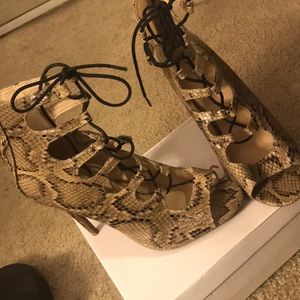 Python Strappy Heels